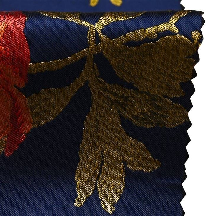Classic Floral Jacquard Suit Fabric – F091 Navy Blue Woven Blazer high quality