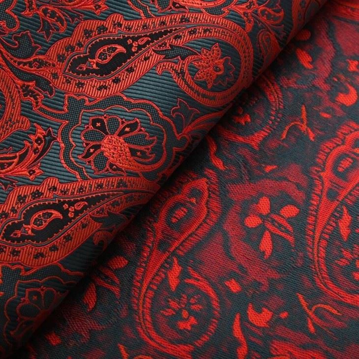 Elegant Paisley Jacquard Suit Fabric – F142 Black Satin Lapel Formal Blazer factory