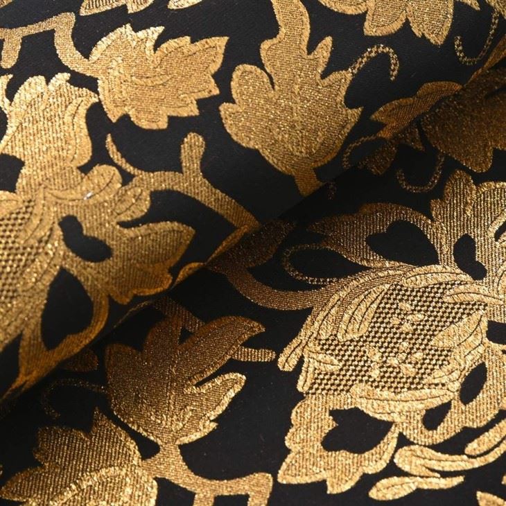Luxury Gold Embroidered Jacquard Suit Fabric – F141-2 Wedding Blazer factory